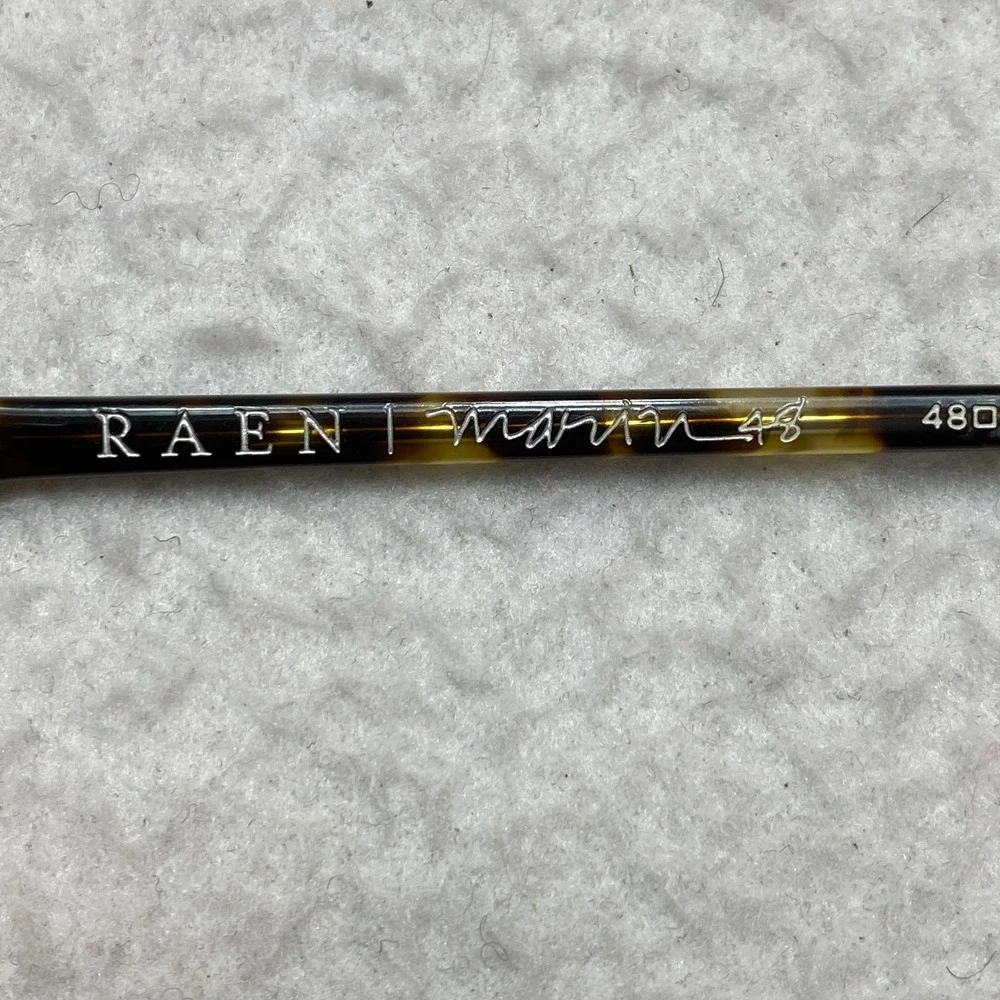 Raen Marin 48 Eyeglasses Brown Havana Brindle Tortoise 48-18-145 Handmade